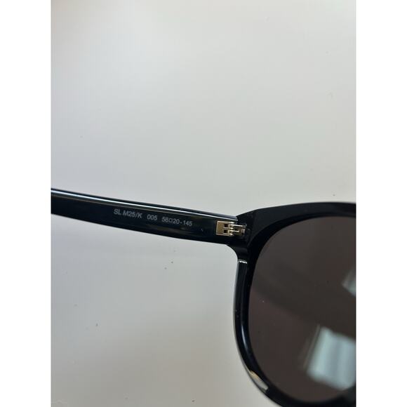 Saint Laurent Sunglasses SL M25/K 005 Polished Black 56-20-145 YSL Italy